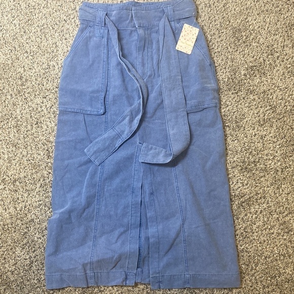 Free People Catching Feelings blueberry pie Skirt 4 NWT - Picture 7 of 12